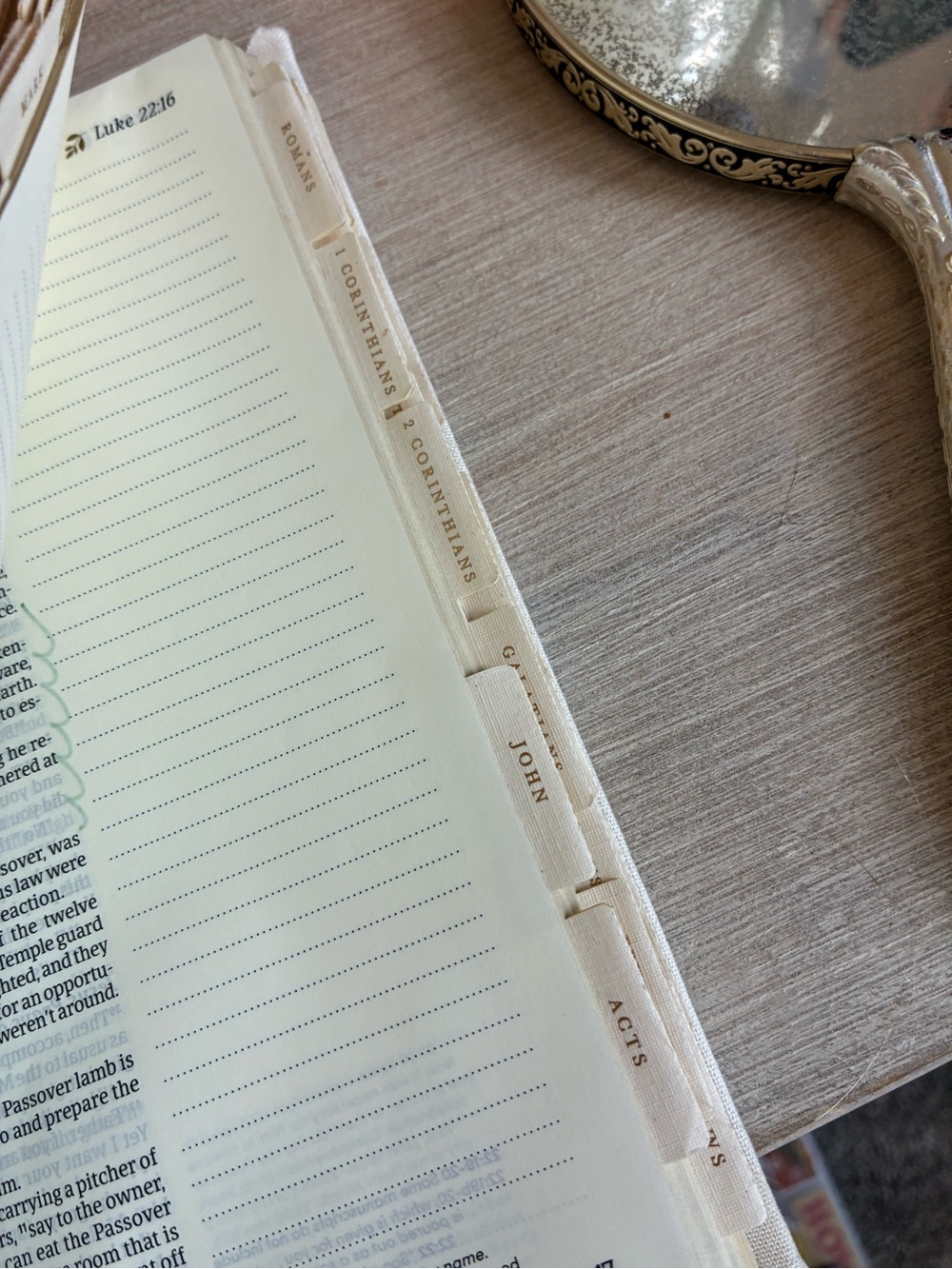 Hosanna Revival Bible Tabs-Gold or Black. See how they look on Bible in photos. - Picture 6 of 6